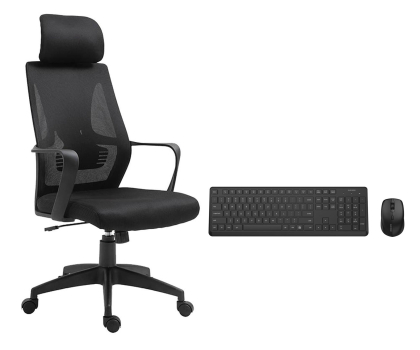 Fotel ergonomiczny Silver Monkey Fotel biurowy SMO-650 + S42 Wireless Set